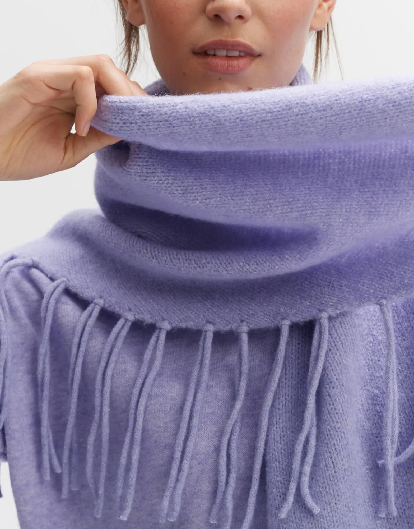 Outlet someday Fashion Awaro Scarf Soft Viola