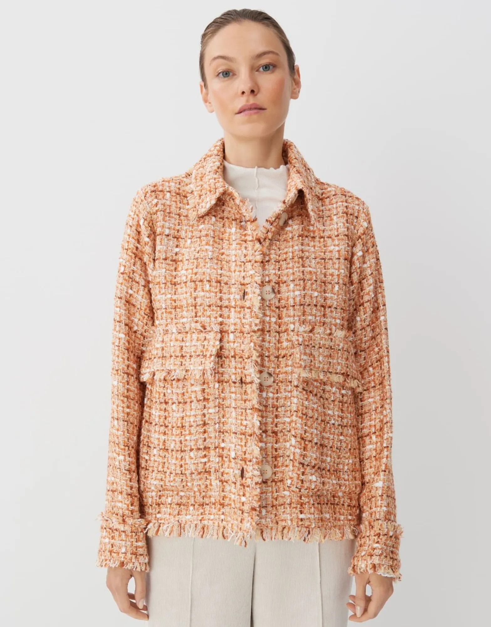 Best someday Fashion Blazer Jas Nior Color Crush Orange