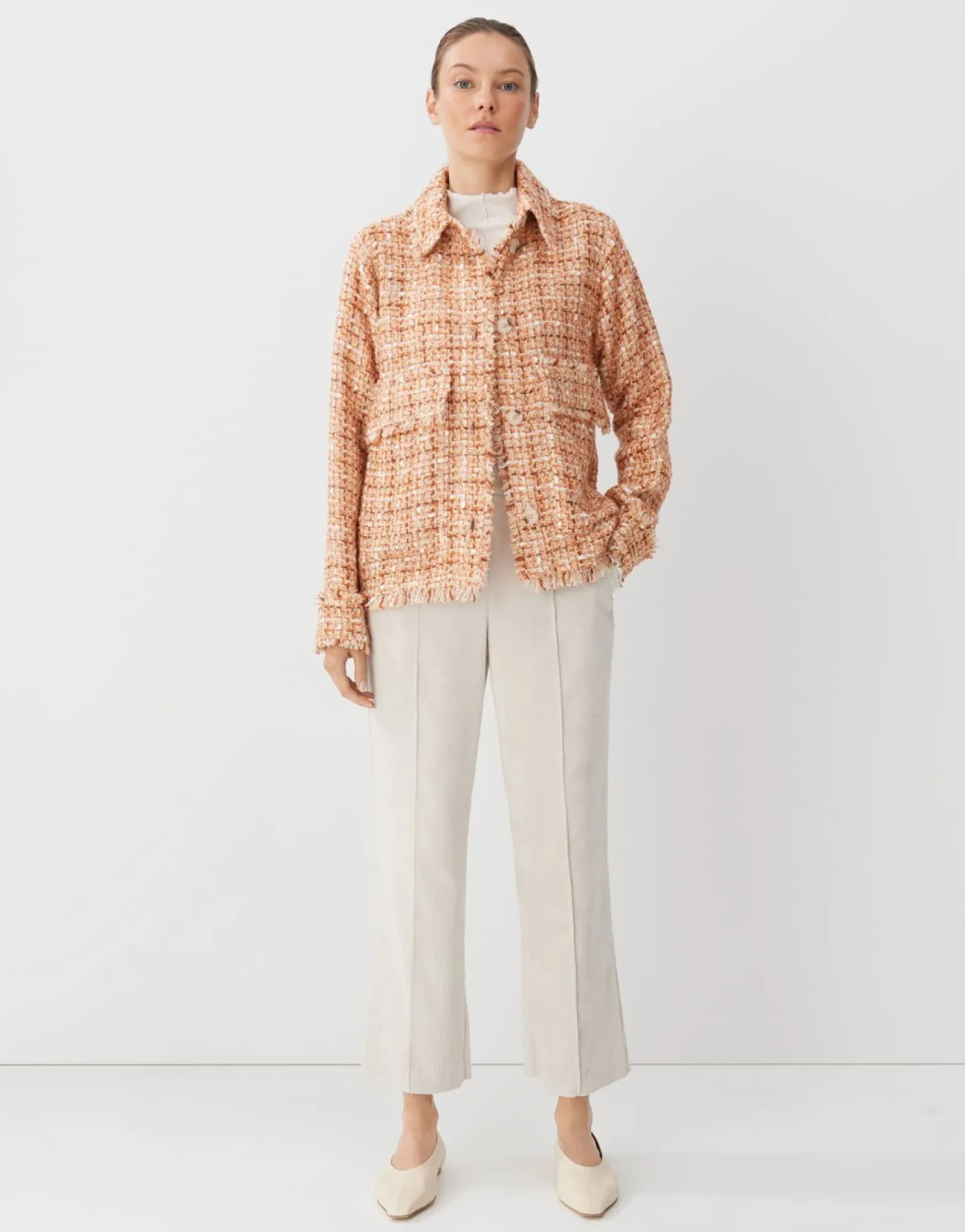 Best someday Fashion Blazer Jas Nior Color Crush Orange