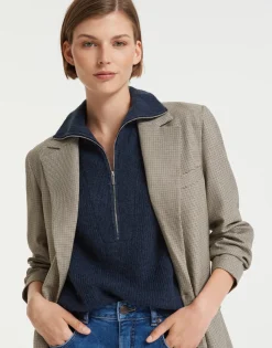 Best Sale someday Fashion Blazer Jimeni Check Nutmeg