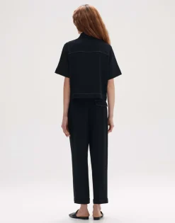 Flash Sale someday Fashion Blouse Met Korte Mouwen Femsa Black