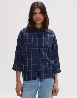 Clearance someday Fashion Blouse Met Lange Mouwen Fudo Modern Coal Blue