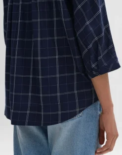 Clearance someday Fashion Blouse Met Lange Mouwen Fudo Modern Coal Blue