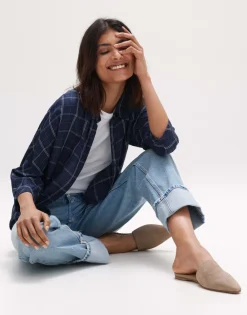 Clearance someday Fashion Blouse Met Lange Mouwen Fudo Modern Coal Blue