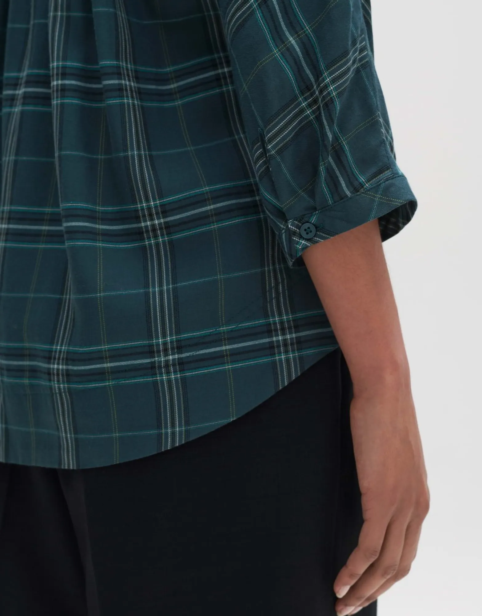 Best Sale someday Fashion Blouse Met Lange Mouwen Fudo Modern Deep Teal