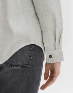 Online someday Fashion Blouse Met Lange Mouwen Farven Hazy Fog Melange