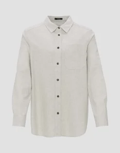 Online someday Fashion Blouse Met Lange Mouwen Farven Hazy Fog Melange