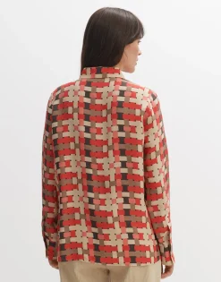 New someday Fashion Blouse Met Print Falkina Radiant Red