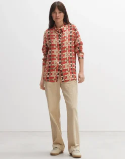 New someday Fashion Blouse Met Print Falkina Radiant Red