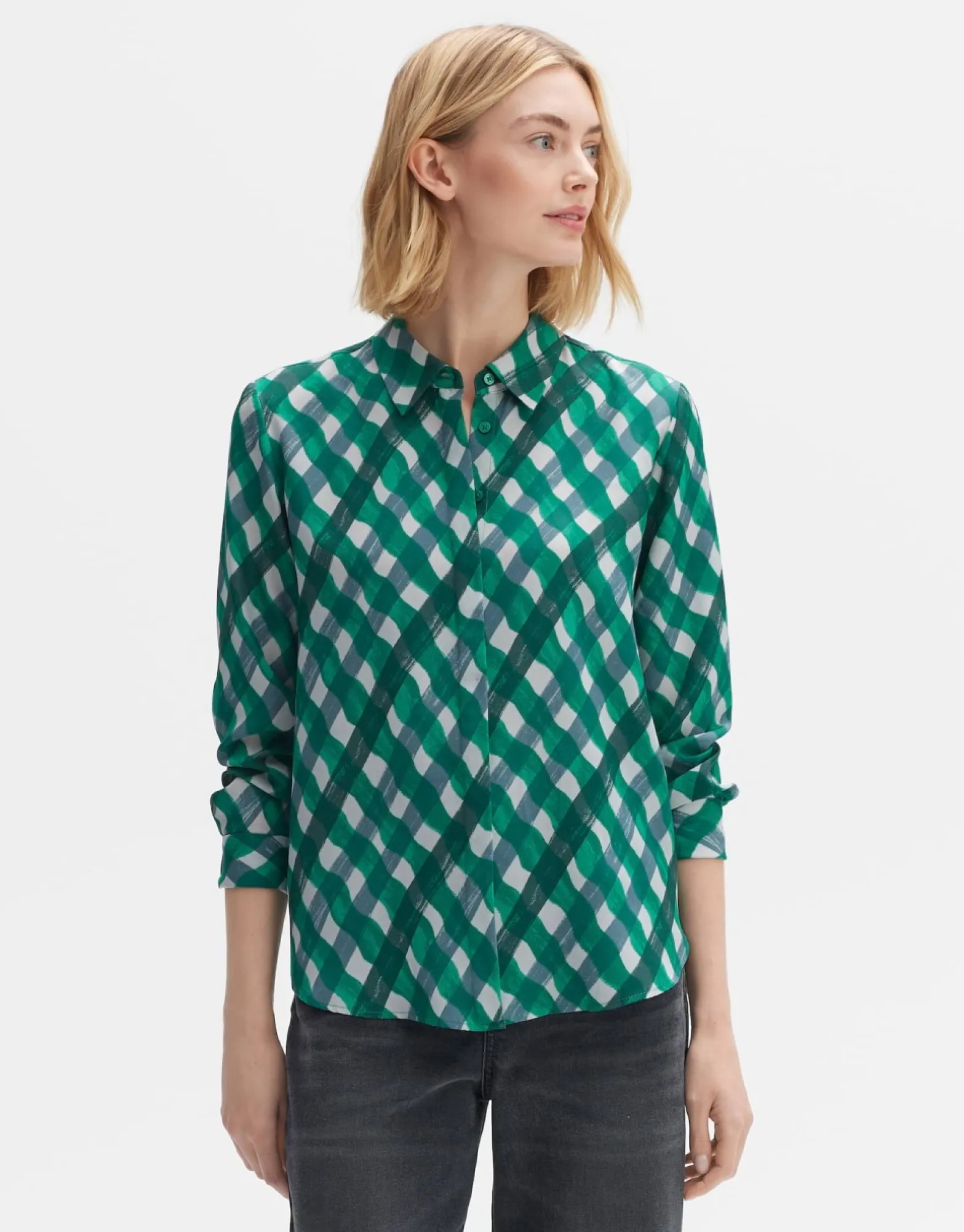 Cheap someday Fashion Blouse Met Print Falkine Splendid Pepper Green