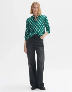 Cheap someday Fashion Blouse Met Print Falkine Splendid Pepper Green