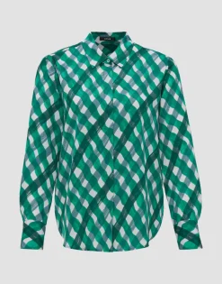 Cheap someday Fashion Blouse Met Print Falkine Splendid Pepper Green