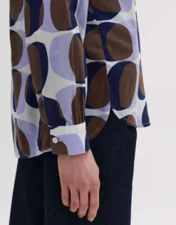 Cheap someday Fashion Blouse Met Print Fumine Witty Sandalwood