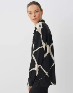 Flash Sale someday Fashion Blouse Met Print Zirvana Black