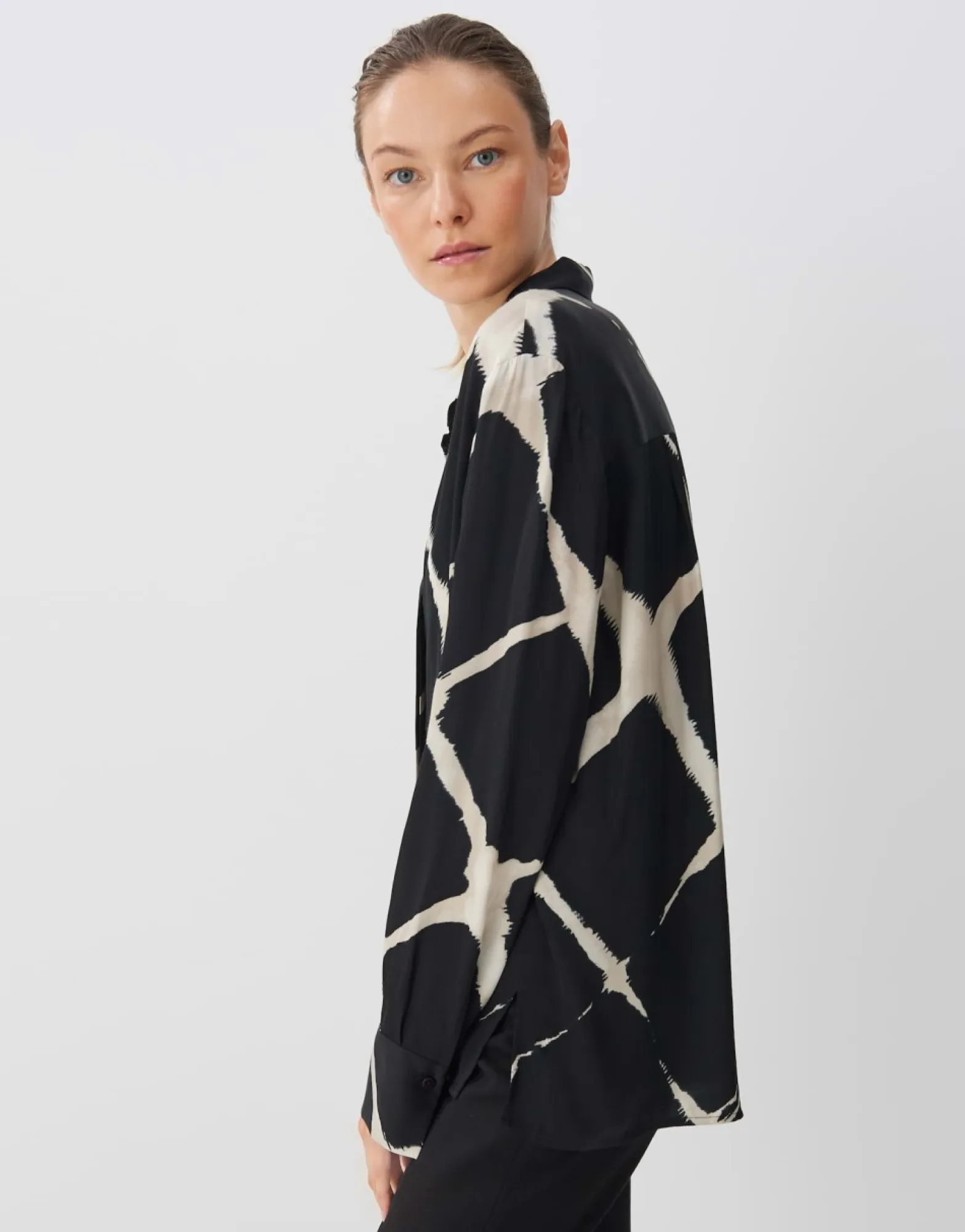 Flash Sale someday Fashion Blouse Met Print Zirvana Black