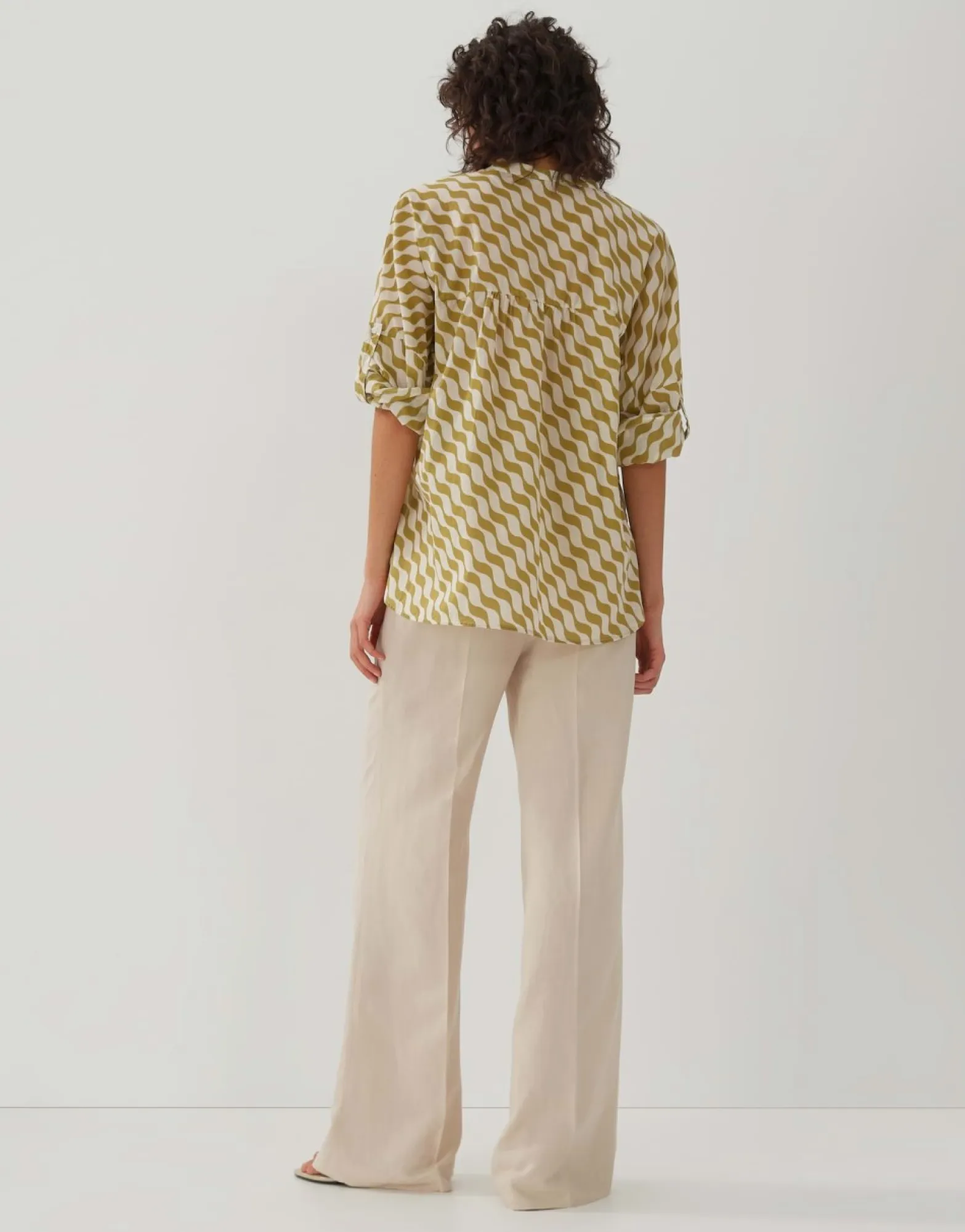 Shop someday Fashion Blouse Met Print Zomi Print Green Moss