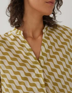 Shop someday Fashion Blouse Met Print Zomi Print Green Moss