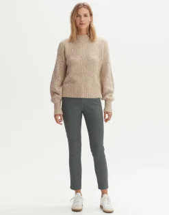 Sale someday Fashion Coated Jeans Emily Zip Dark Sage