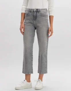 Shop someday Fashion Cropped Straight Jeans Lani Grey Grey Pastel