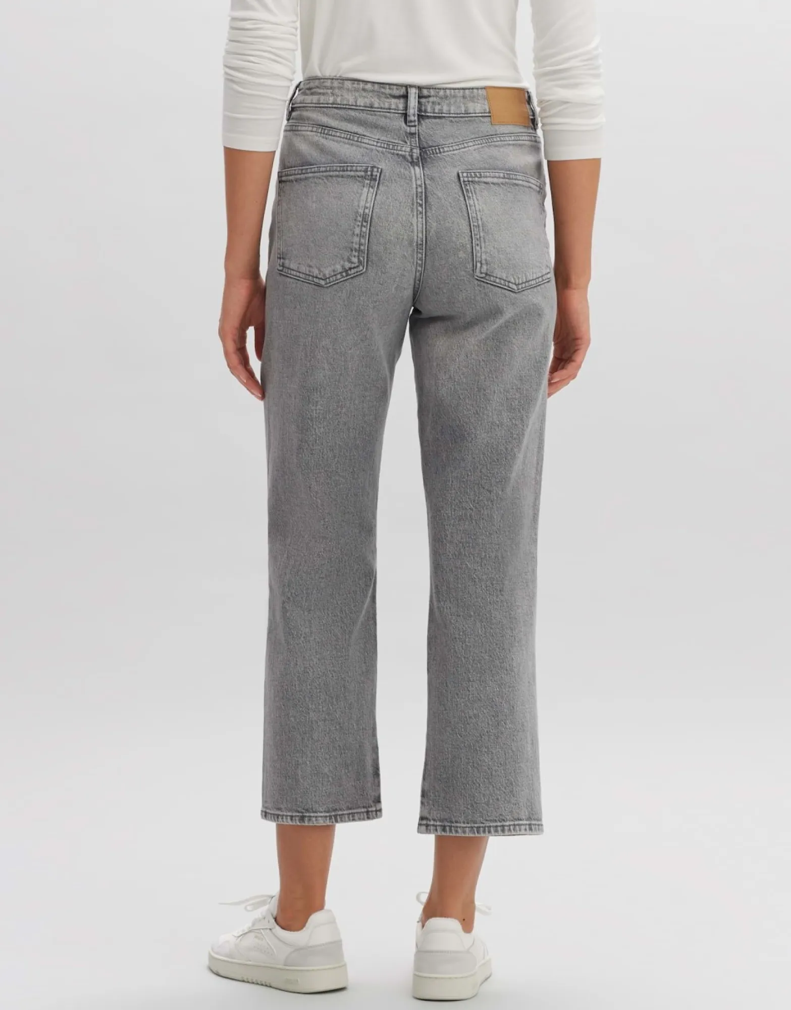 Shop someday Fashion Cropped Straight Jeans Lani Grey Grey Pastel