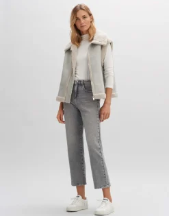 Shop someday Fashion Cropped Straight Jeans Lani Grey Grey Pastel