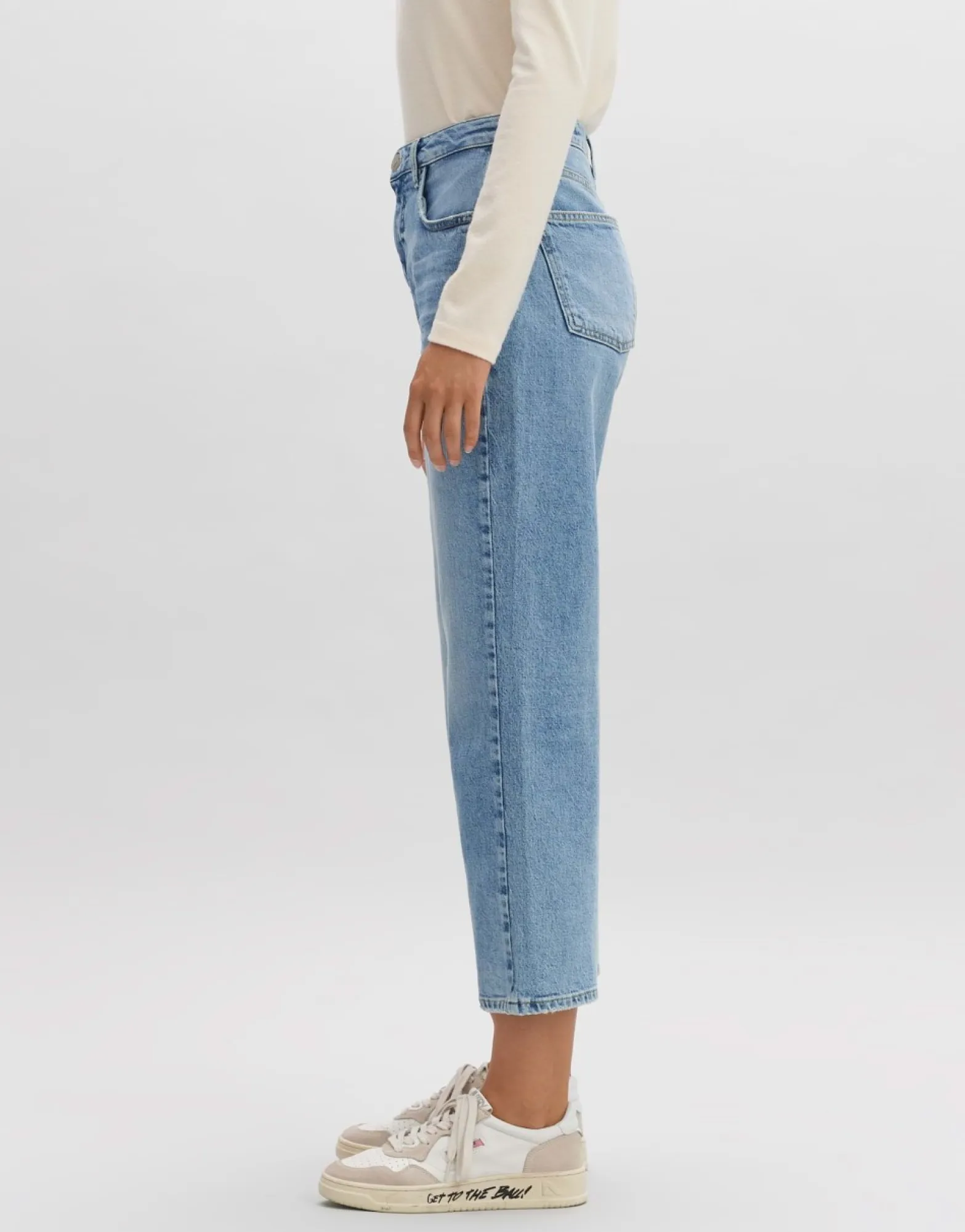 Hot someday Fashion Cropped Straight Jeans Lani Glazed Blue Glazed
