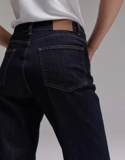 New someday Fashion Cropped Straight Jeans Momito Rinsed Blue