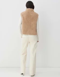 Best Sale someday Fashion Faux-Fur Bodywarmer Vairy Cashmere Cream Melange