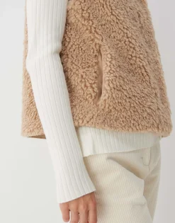 Best Sale someday Fashion Faux-Fur Bodywarmer Vairy Cashmere Cream Melange