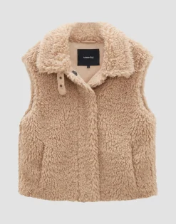 Best Sale someday Fashion Faux-Fur Bodywarmer Vairy Cashmere Cream Melange