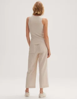 Cheap someday Fashion Gebreid Top Piolana Natural Glaze