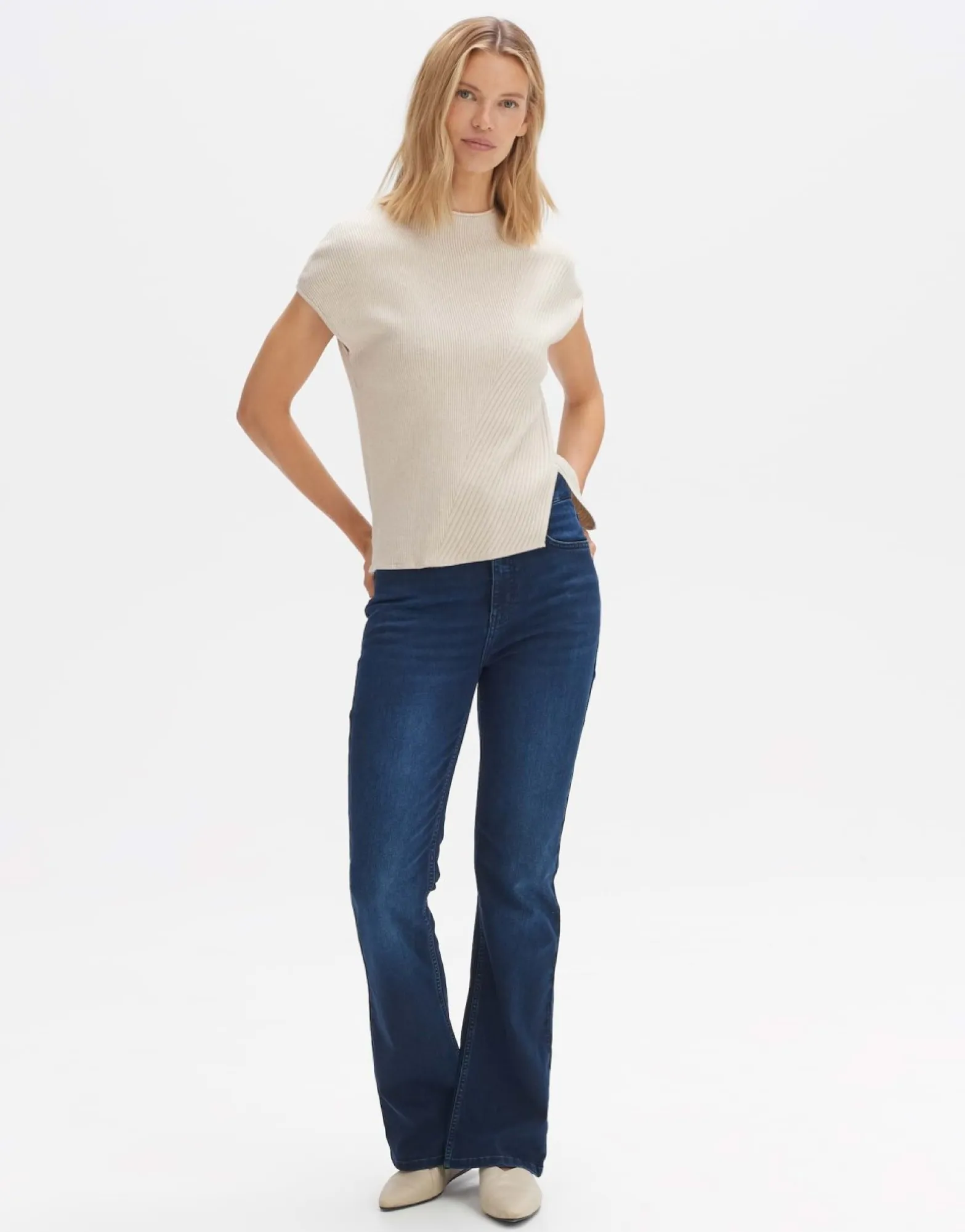 Cheap someday Fashion Gebreid T-Shirt Palimi Natural Glaze