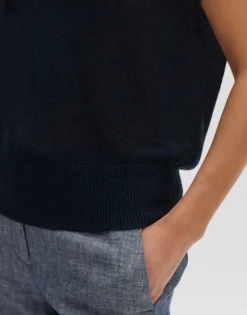 Fashion someday Fashion Gebreid T-Shirt Pecki Coal Blue