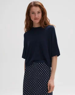 Outlet someday Fashion Gebreid T-Shirt Pinu Coal Blue