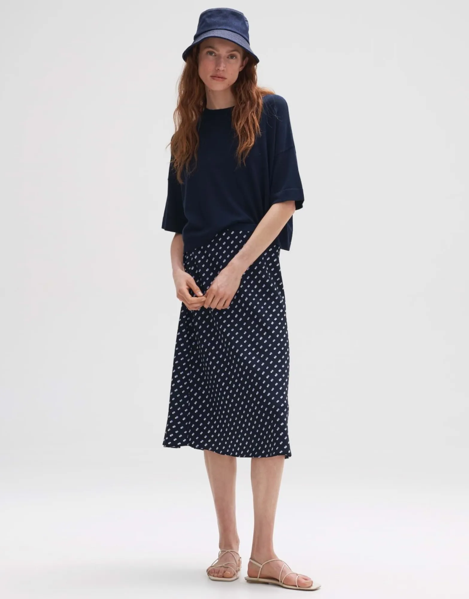 Outlet someday Fashion Gebreid T-Shirt Pinu Coal Blue