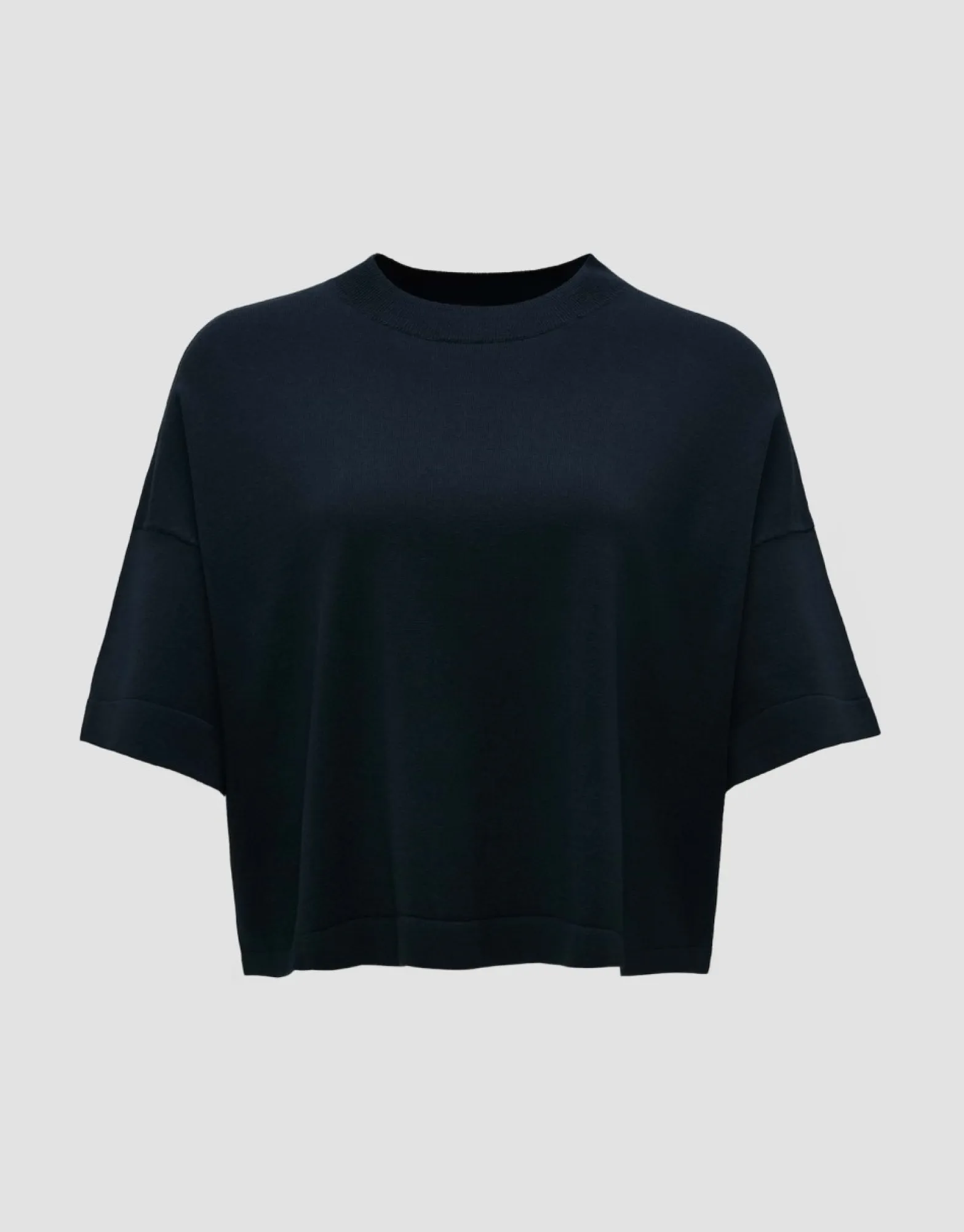 Outlet someday Fashion Gebreid T-Shirt Pinu Coal Blue