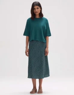 Sale someday Fashion Gebreid T-Shirt Pinu Deep Teal