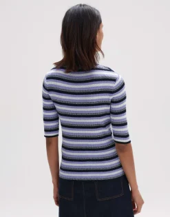 Shop someday Fashion Gebreid T-Shirt Pumala Coal Blue