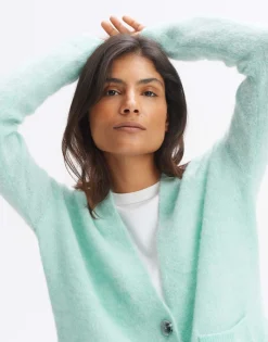 Outlet someday Fashion Gebreid Vest Domani Soft Pale Mint