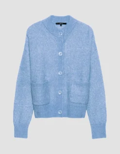 Outlet someday Fashion Gebreid Vest Tesha Balance Blue