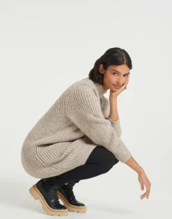 Best Sale someday Fashion Gebreide Jurk Wetrissi Nutmeg