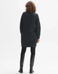 New someday Fashion Gebreide Jurk Wetrissi Graphite Glaze