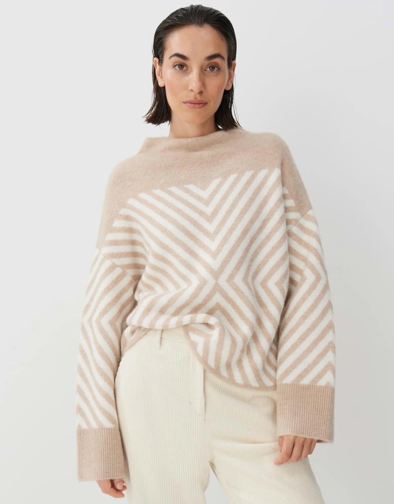 Clearance someday Fashion Gebreide Trui Traci Cashmere Cream Melange