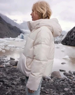 Online someday Fashion Gewatteerd Jas Hamuro Milk