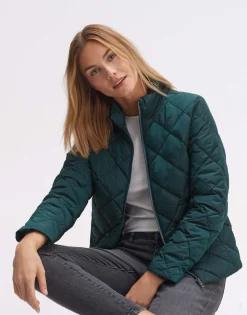 Best Sale someday Fashion Gewatteerd Jas Holisha Deep Teal