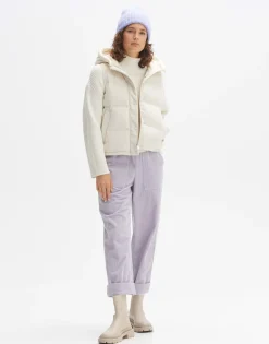 Online someday Fashion Gewatteerde Bodywarmer Wolma Soft Cream