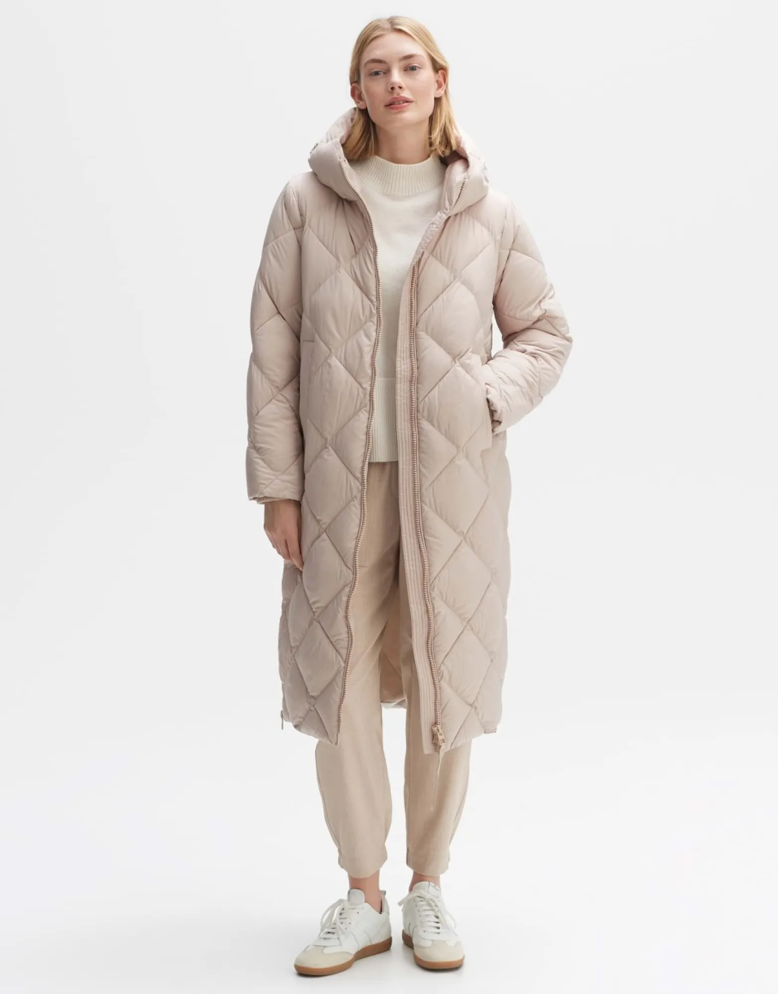 Cheap someday Fashion Gewatteerde Mantel Hubine Macadamia