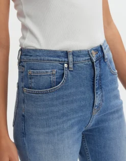 Discount someday Fashion Kick Flared Jeans Eboni Sky Blue Washed