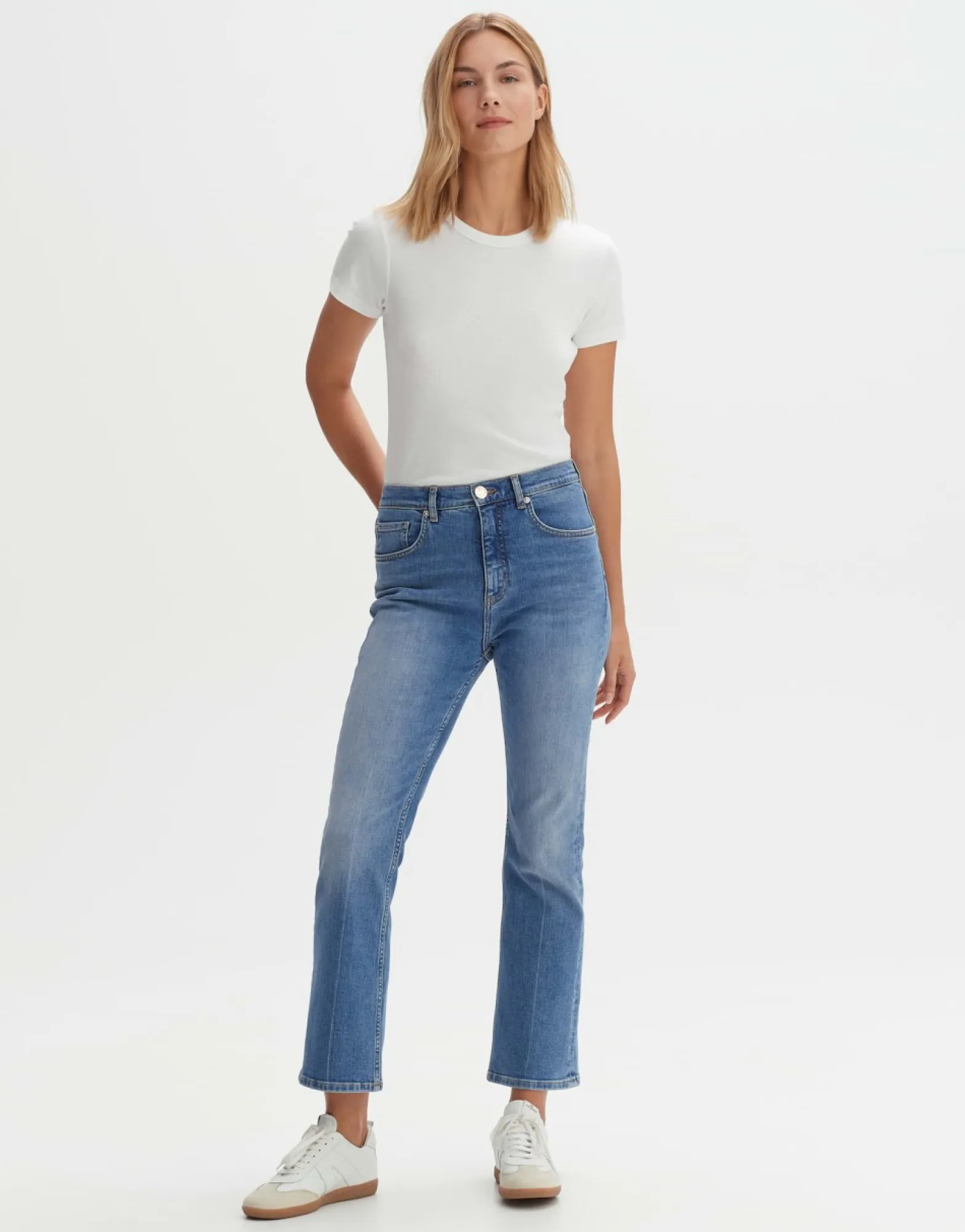 Discount someday Fashion Kick Flared Jeans Eboni Sky Blue Washed