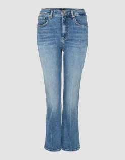 Discount someday Fashion Kick Flared Jeans Eboni Sky Blue Washed